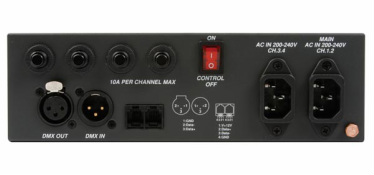 DMX dimmer pack 4 canales