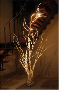 Cadena de luz LED con forma de rama